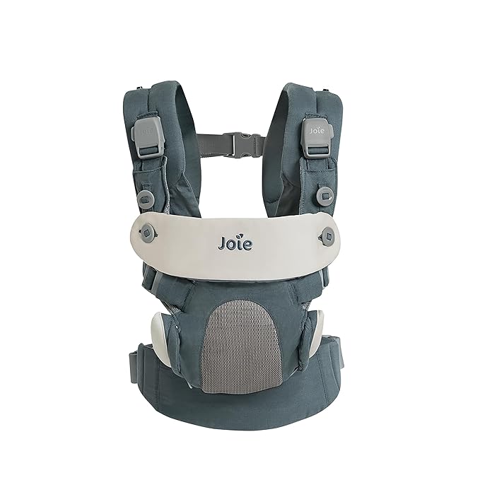 Joie Savvy Baby Carrier – Ergonomic, Adjustable Baby Carrier with 4 Carry Positions, Padded Shoulder Straps and Lumbar Support (Marina)-CubbioJoy