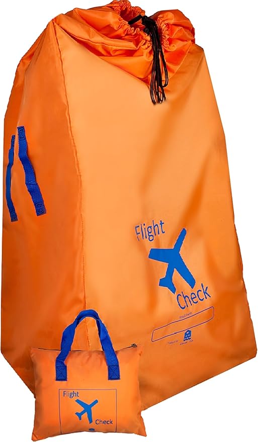 Alnoor USA Gate Check Bag for Single & Double Stroller Travel Bag for Air Plane | Extra Large & Ultra Durable - Includes Padded Shoulder Straps for Comfort & Durability With Pouch – Bonus E-Book-CubbioJoy