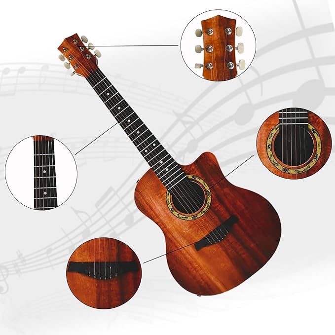 31 Inch Guitar Toy for Kids, 6Strings, Guitar Musical Instrument Toy, Birthday Present for Beginner Children Boys Girls , Beginner Practice First Musical Instrument for Children, Toddlers-CubbioJoy