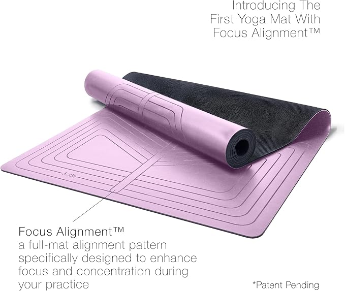 agoy Pro+ Warrior - Premium Non-Slip Yoga Mat – Eco-Conscious Design - PU Mat With Wet/Dry Grip+ - Focus Alignment - Lazer-Etched Technology - A Portable Standard Size Mat for All Styles of Yoga-CubbioJoy