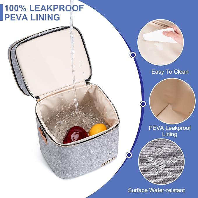 Breastmilk Cooler Bag with Ice Pack Fits 6 Baby Bottles Up to 9 Ounce-CubbioJoy