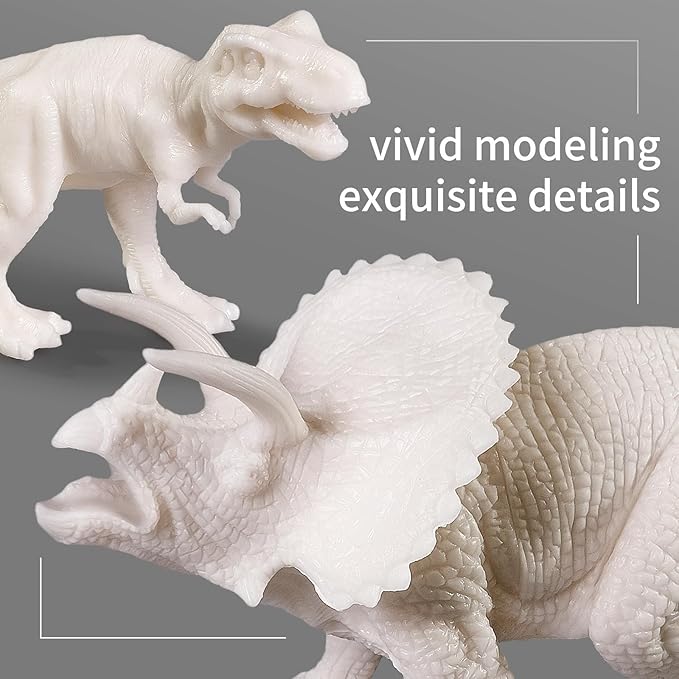 3D Dinosaurs Painting Kit with 12 Dinos for Kids Age 3-15, Arts and Crafts Kits Drawing Toys with Dinosaurs Set Creativity Gifts for Boys and Girls-CubbioJoy