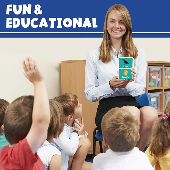 BenBen Flash Cards for Toddlers 1-3, Rip Proof & Waterproof, 84 Double-Sided Educational Flashcards, Alphabet, Number, Animal, Shape, Color, Objects Learning Cards for Kids Age 1 2 3 4-CubbioJoy