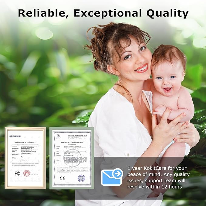 5'' Video Baby Monitor with Camera and Audio,36-Hrs Battery Life,HD Camera Remote Pan Tilt 3X Zoom,Long Range Baby Monitor No WiFi,Night Vision,Portable,2-Way Talk,VOX-Saving Power IPS Screen-CubbioJoy