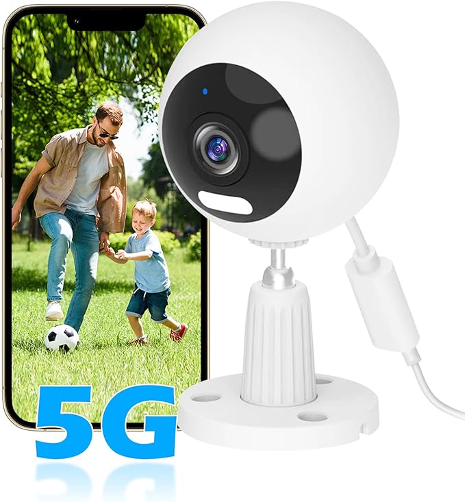 5G/2.4G Outdoor/Indoor Security Camera,1080P Baby/Elder/Dog/Pet Camera with Phone App, WiFi Baby Monitor, Motion Detection, Alarm Siren, Night Vision, IP66 Waterproof, Two-Way Talk, SD/Cloud-CubbioJoy