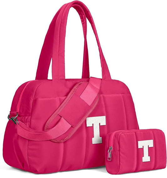 Dance Bag, Kid Weekender Bags，Tween Girls Trendy Stuff-Girl Overnight Bag with Wet Pocket，Lightweight Travel Tote Personalized Cheer Bags with Makeup Pouch-CubbioJoy