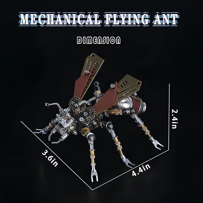 Adult 3D Metal Puzzle, Punk Insect Metal Model Set, 3D Puzzle Mechanical Insect Building Blocks, Fun DIY Assembly, high-end Men's Gifts.-CubbioJoy