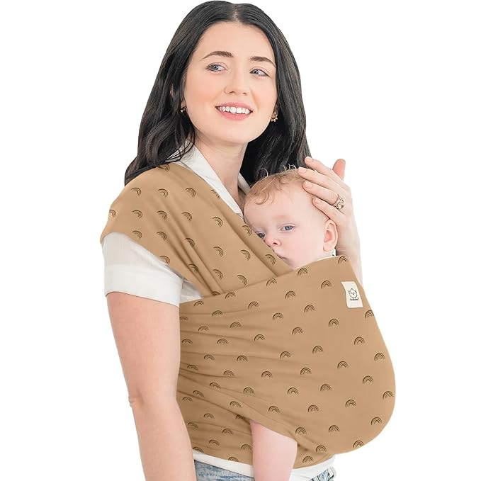KeaBabies Baby Wrap Carrier - All in 1 Original Baby Carrier Newborn to Toddler Sling, Easy to Wear, Hands Free Bonding, Lightweight, Breathable Infant Wraps (Rainbow)-CubbioJoy