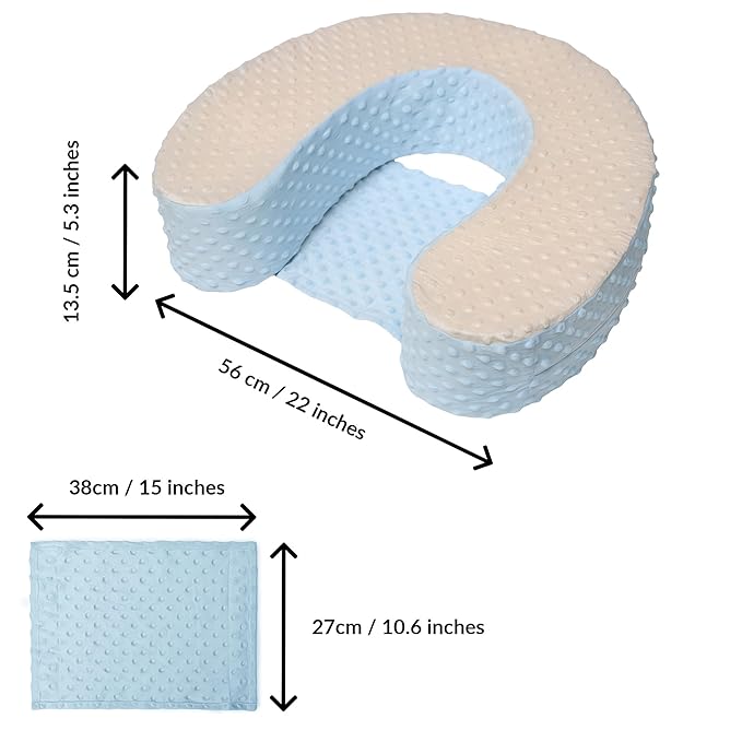 Baby Sit Up Pillow | Baby Pillow for Sitting Up | Comfortable Infant Seat for Early Sitting & Playtime | Soft & Stable Seat with Ring | Suitable from 4 Months-CubbioJoy