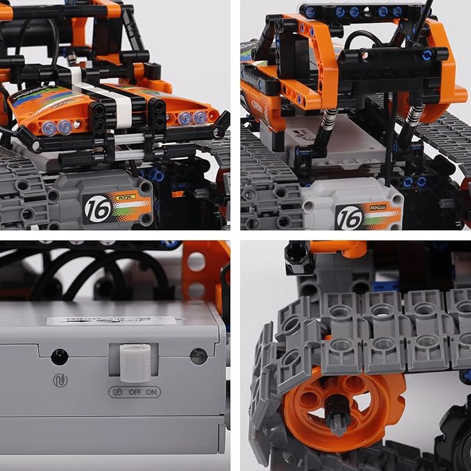 BIRANCO. STEM Remote Control Building Kit 3 in 1 RC Tracked Racer/Tank/Robot Engineering Toys, Science Construction Play Set, Toy Car Christmas for Boys & Girls Age 8-12 (392pcs)-CubbioJoy