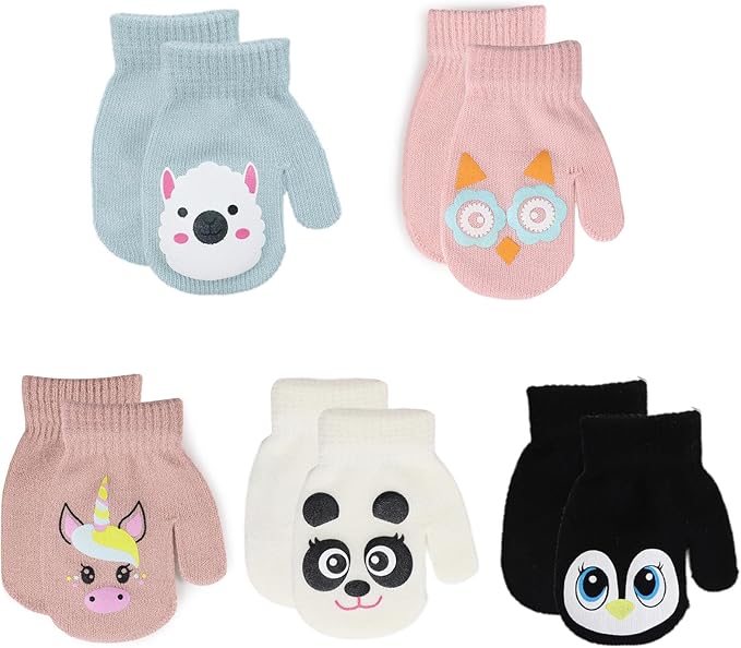Baby Winter Mittens Toddler Stretch Knit Gloves Magic Warm Glove for Baby Boys Girls-CubbioJoy
