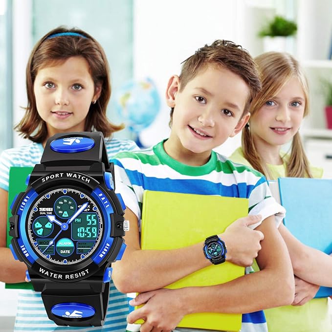 ATIMO LED Multi Function Waterproof Watch for Kids - Kids Gifts-CubbioJoy
