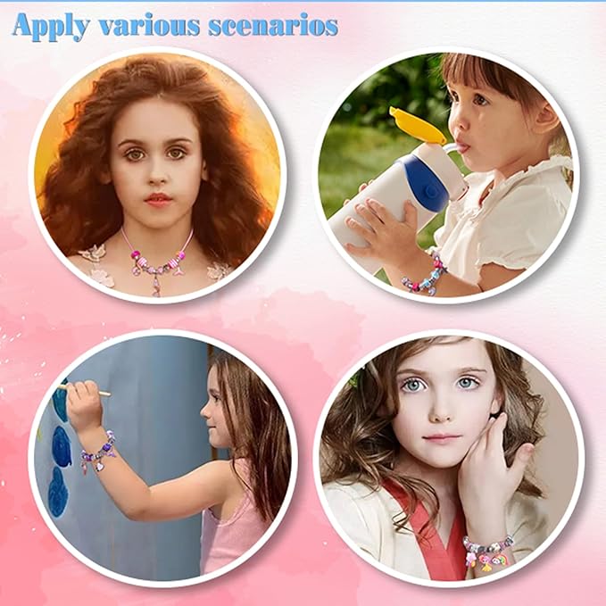 AIPRIDY Charm Bracelet Making Kit,Unicorn Mermaid Crafts Gifts Set Can Inspires Imagination and Creativity,Jewelry Making Kit Perfect Gifts for Girls 5-12 Years Old (84 Pieces)-CubbioJoy