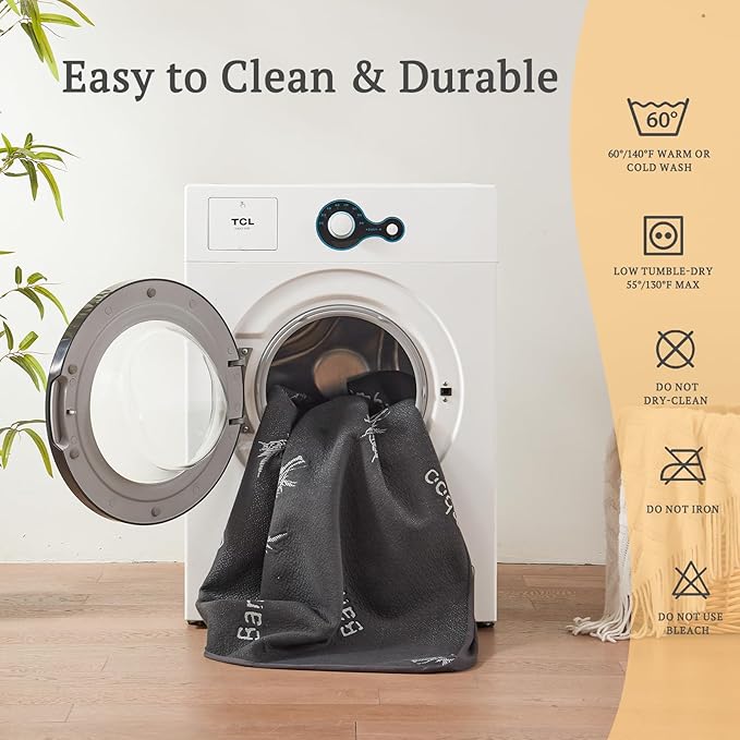 BEDLORE Waterproof Crib Mattress Protector 2 Pack, Ultra Soft Bamboo Viscose Crib Mattress Pad Cover, Noiseless Toddler Mattress Protector for Standard Baby Mattress Size 52''x28'', Dark Gray-CubbioJoy