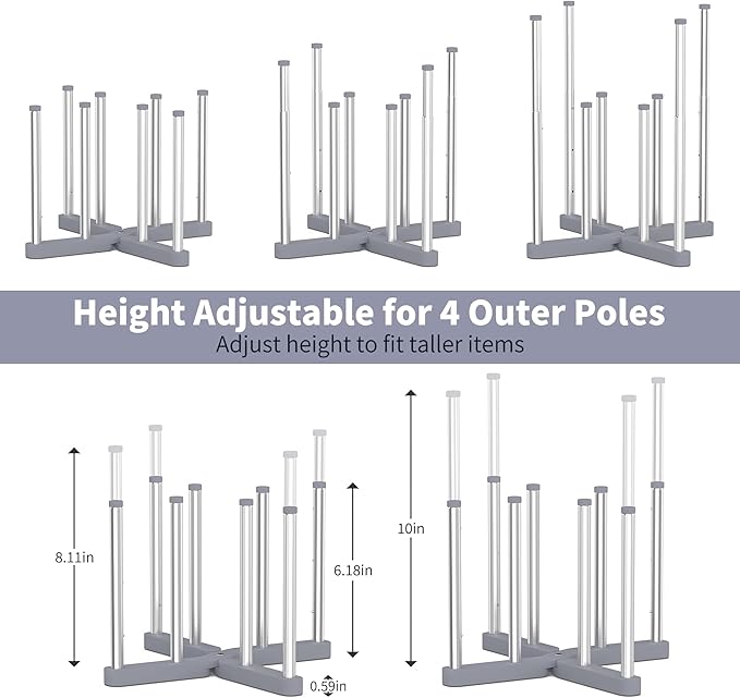 Baby Bottle Drying Rack, Reusable Bag Drying Rack, Water Bottle Drying Rack, Collapsible Drying Rack for Cups, Mugs and Glass, Sports Bottle Drying Rack-CubbioJoy