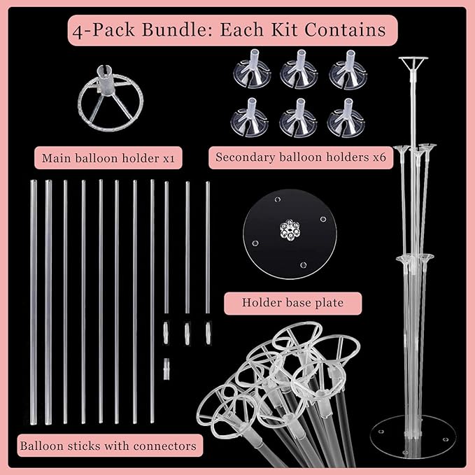 25th Birthday Decorations for Women - 56pcs Rose Gold Happy 25th Banner, Rhinestone Crown & Sash, Cake Topper, 40 Balloons, 3D Butterflies & 4 Balloon Stands (25)-CubbioJoy