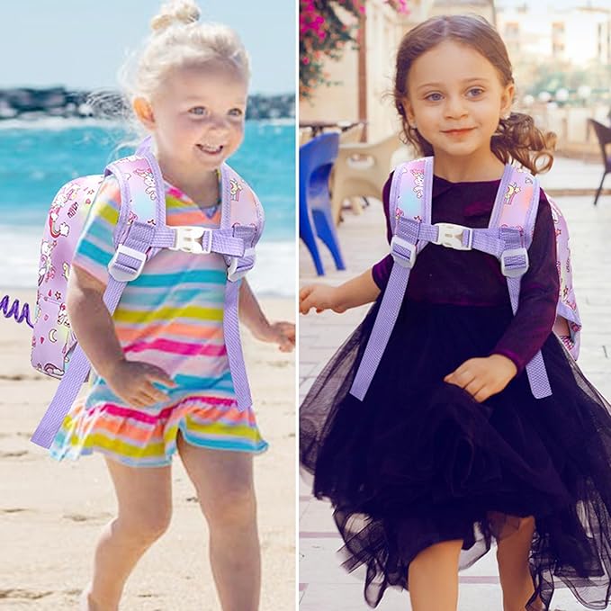 Accmor Toddler Harness Backpack Leash, Mini Unicorn Backpacks with Anti Lost Wrist Link, Cute Child Backpack Walking Leashes Keep Kids Close Rope Tether Rein for Baby Girls to Outdoor Travel-CubbioJoy