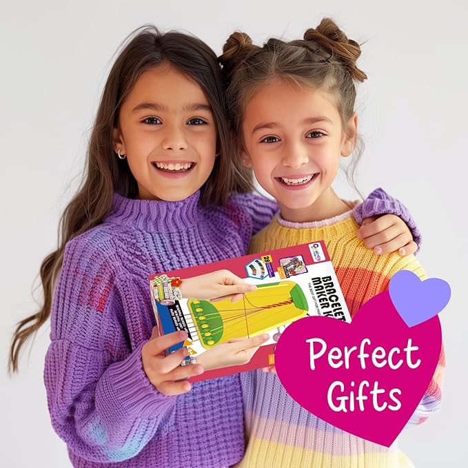 Bracelet Making Kit for Girls - Friendship Bracelet Kit - Christmas Gifts for Ages 6 7 8 9 10 11 12 Year Old Girl Birthday Gifts, Arts and Crafts for Kids Ages 8-12 Teen String Bracelets DIY Maker-CubbioJoy