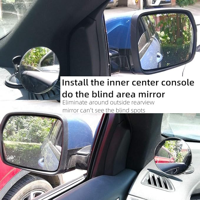 Blind area mirror of rear rear view mirror of baby car Observe convex side mirror of blind area on both sides of car Adjustable front mirror of baby car-CubbioJoy