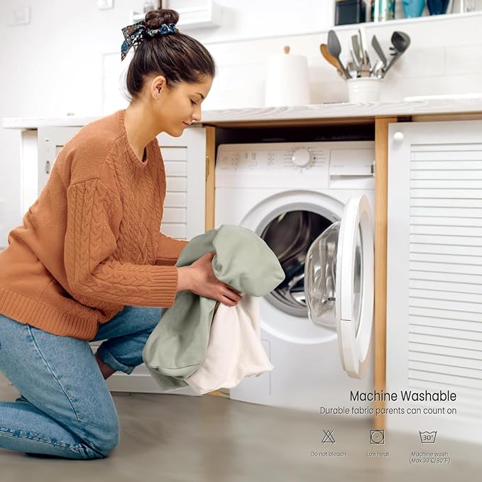 Baby Lounger Cover: Skin-Friendly & Breathable Slipcover for Lounging & Playtime - Snug Fit & Zipper-Free for Safty Daily Homeuse - Must Have for New Parents-CubbioJoy