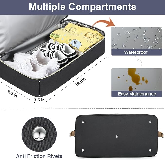 ITIEZY Diaper Bag Tote for Baby - Large Mommy Bag with Portable Changing Pad Pacifier Case, Hospital Bags Travel Baby Bag-CubbioJoy