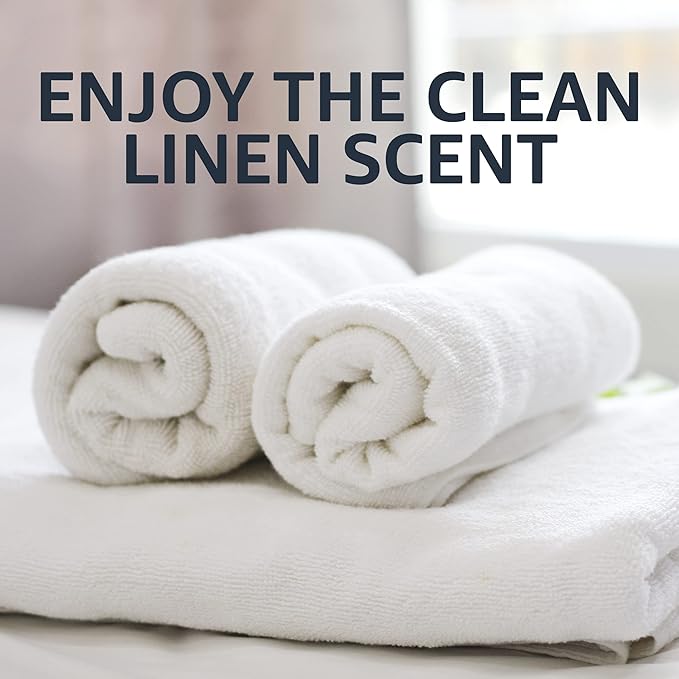 Amazon Basics Laundry Detergent Liquid, Concentrated, Clean Linen, 110 Loads, 82.5 Fl Oz, Pack of 2 (Previously Solimo)-CubbioJoy