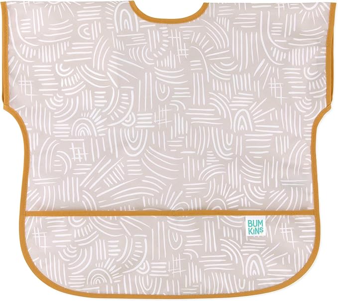 Bumkins Bibs - Toddler Bibs, Waterproof, Large for 1-3 Years, Short Sleeve-CubbioJoy