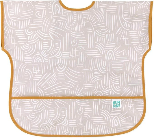 Bumkins Bibs - Toddler Bibs, Waterproof, Large for 1-3 Years, Short Sleeve-CubbioJoy