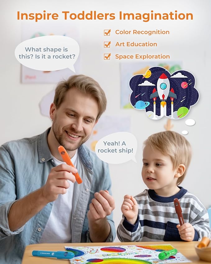 24 Colors Twist Crayons for Toddlers 1-3, Non-Toxic Washable Crayons for Ages 4-8 with Storage Bucket, Ultra-Silky and Easy to Hold Art Supplies, Ideal Coloring Gift for Boys and Girls-CubbioJoy