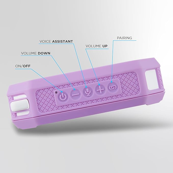 Altec Lansing Portable Bluetooth Speaker HYDRAMINI 2.0, IP67 Waterproof, Portable Speaker, 12h Playtime, Wireless Pairing, USB-C Quick Charge, Magnetic Bluetooth, Voice Assistant Integration-CubbioJoy