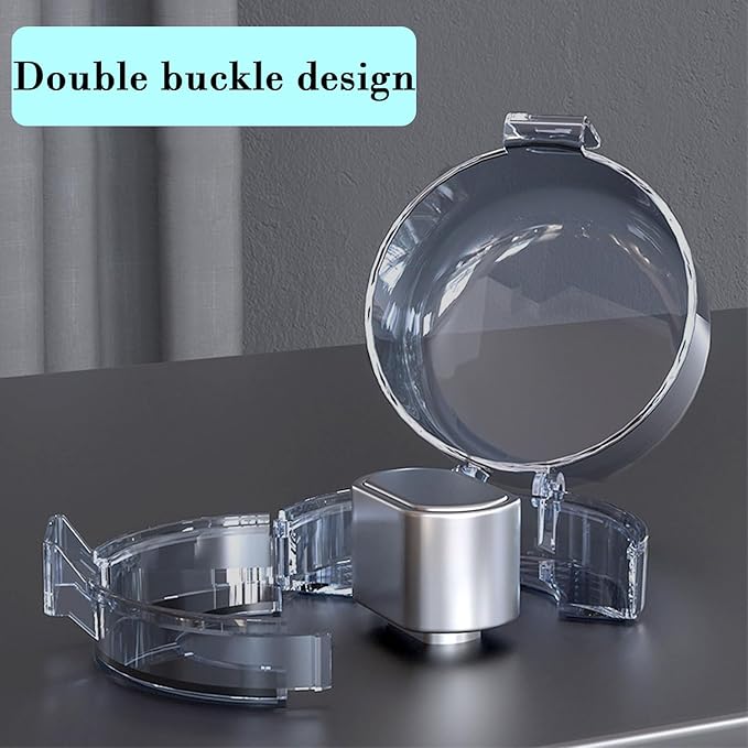 2 Pack Deadbolt Child Safety Lock Cover, Child Proof Door Knob Cover, Large Size Door Safety Deadbolt Lock for Kids, 2.76 * 2.14"-CubbioJoy