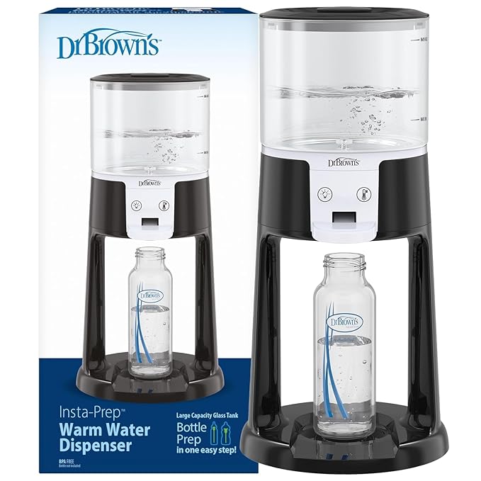 Dr. Brown's Insta-Prep Warm Water Dispenser with Baby Formula Dispenser, Gray-CubbioJoy