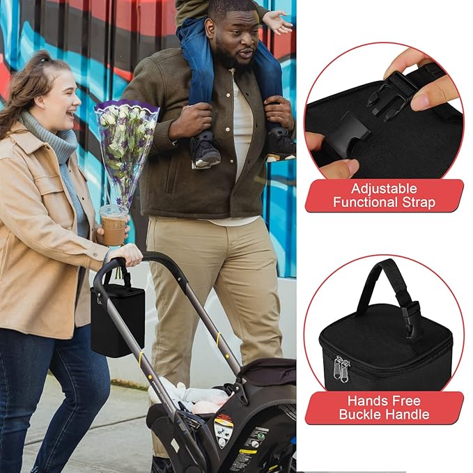 Accmor Breastmilk Cooler Bag, Baby Bottle Cooler Bags, Insulated Tote Bags On The Go, Fits 4 Large 8oz Bottles, for Nursing Mom Daycare Travel-CubbioJoy