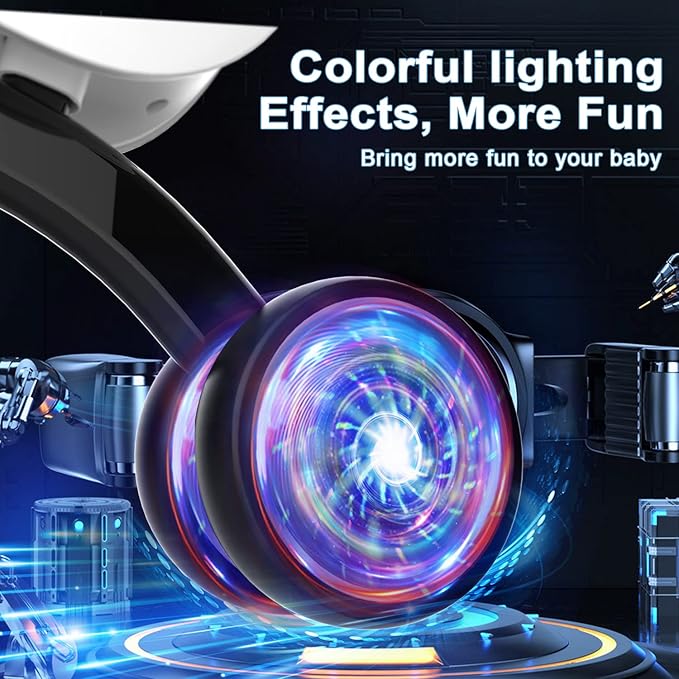 Colorful Lighting Baby Balance Bike Toys for 1 Year Old Boy Gifts, 10-36 Month Toddler Balance Bike, No Pedal 4 Silence Wheels&Soft Seat First Riding on Toys, One Year Old Boy Birthday Gifts.-CubbioJoy