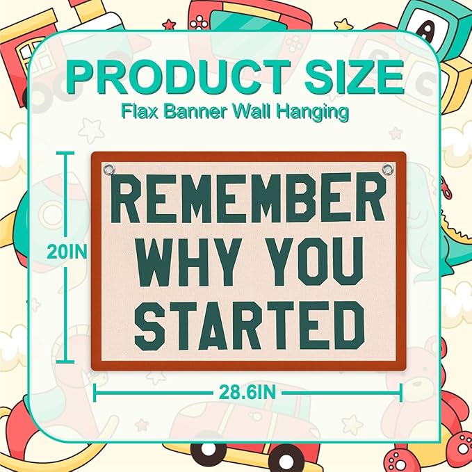 Inspirational Banner, Motivational Wall Decor, Positive Affirmations Wall Hanging, Vintage Banner Flag, Wall Flag Home Living Room Gym Dorm Office Decor, Banner for Room-CubbioJoy