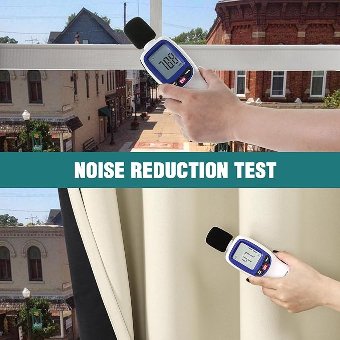 ChrisDowa 100% Blackout Curtains 108 inch Long for Bedroom with Black Liner, 2 Thick Layers Total Blackout Thermal Insulated Grommet Window Curtains 2 Panels Set (Light Beige, 52 x 108 Inch)-CubbioJoy