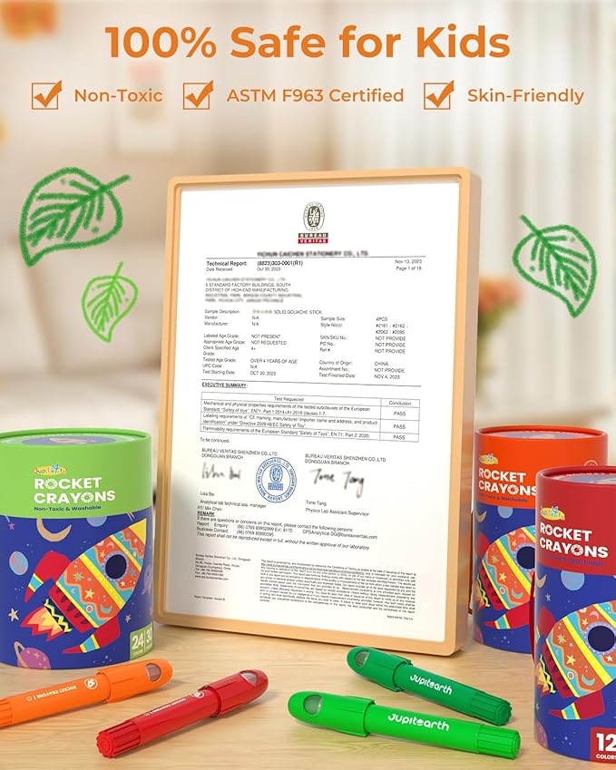 24 Colors Twist Crayons for Toddlers 1-3, Non-Toxic Washable Crayons for Ages 4-8 with Storage Bucket, Ultra-Silky and Easy to Hold Art Supplies, Ideal Coloring Gift for Boys and Girls-CubbioJoy