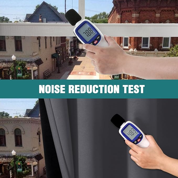 ChrisDowa 100% Blackout Curtains 120 inch Long for Bedroom with Black Liner, 2 Thick Layers Total Blackout Thermal Insulated Grommet Long Window Curtains 2 Panels Set (Dark Grey, 52 x 120 Inch)-CubbioJoy