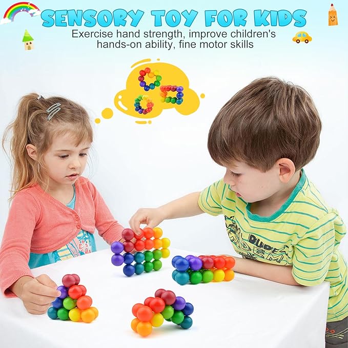 12PCS Autism Sensory Toys for Autistic Children,Quiet Fidget for Adults Kids, Stocking Stuffers for Boys,Autism for Toddlers 3-4,Travel for Ages 3-5 Gift(A)-CubbioJoy
