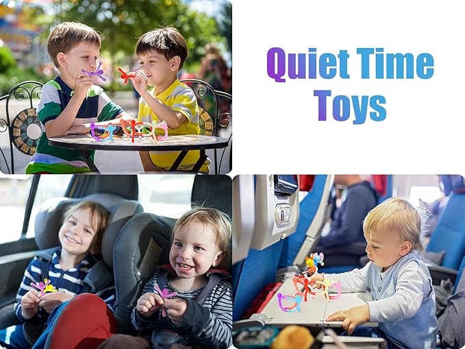 5 Pcs Magnetic Toy, Colorful Magnets for Kids, Flexible Magnet Toys for Decoration and Fun, Kids Travel Toys-CubbioJoy