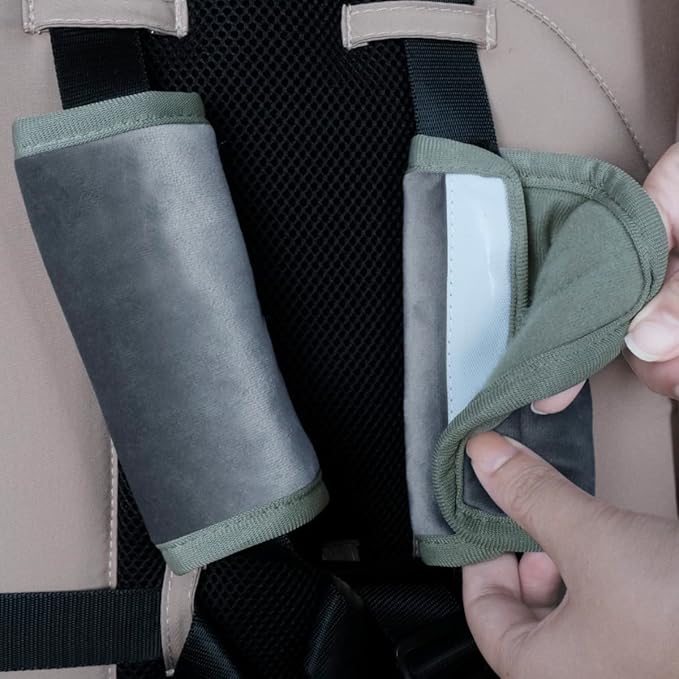 COOLBEBE Upgraded 3-in-1 Babybody Support & Strap Covers Set for Newborn Infant - Extra Soft Car Seat Insert Cushion Pad, Perfect for Carseats, Strollers, Swing-CubbioJoy