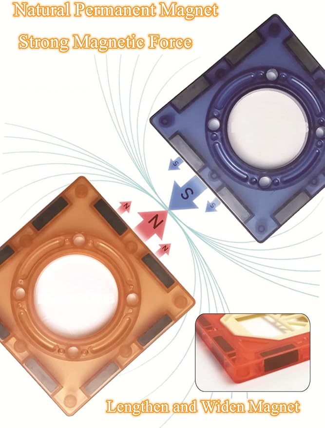 BINZKBB Light Magnetic Tiles Building Blocks for Kids,3D Clear Educational STEM Building Toys,Magnetic Marble Run Blocks Toys for Kids Ages 3 4 5 6 7 8 10+Year Old Boys Girls Creative Gift(110 PCS)-CubbioJoy