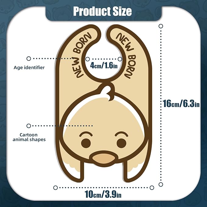 Baby Closet Dividers (Set of 8), Baby Hanger Dividers for Infant to Toddler, Nursery Organization for Clothes, Girl & Boy Closet Organizers-CubbioJoy