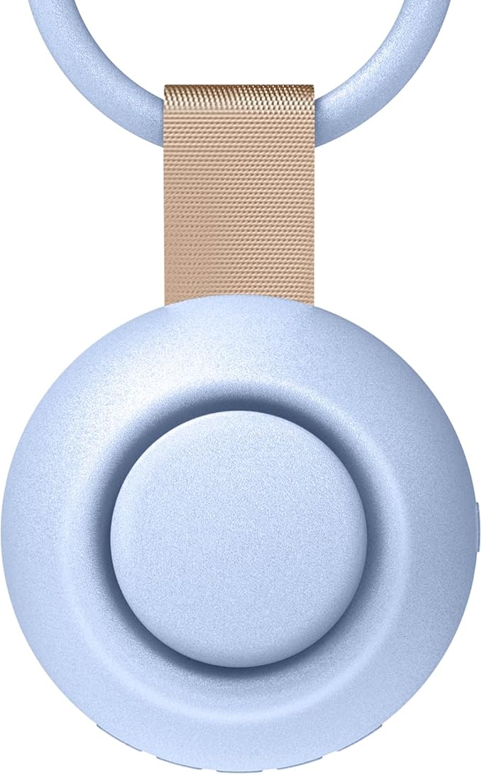 2025 Mom's Choice Awards, Portable Sound Machine for Baby Adult, AI Cry Detection, 18 Soothing Sound, Bluetooth Rechargeable White Noise Machine for Home Office Travel, Nursery Light, Blue-CubbioJoy