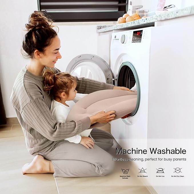 Baby Lounger for Newborn: Skin-Friendly & Breathable for 0-12 Months Infant Tummy Time Playtime & Diaper Changes - Portable & Lightweight Cushion for New Parents-CubbioJoy