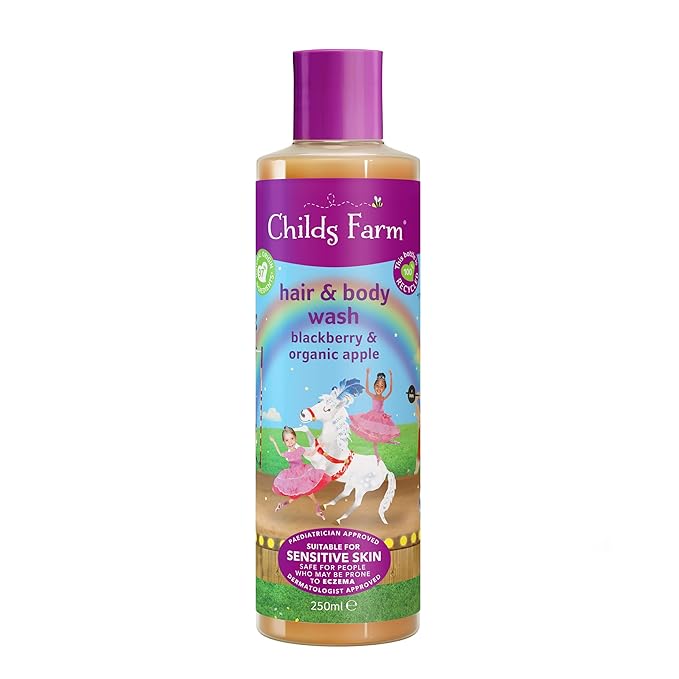 Childs Farm Blackberry & Organic Apple Hair & Body Wash 250ml (PACK OF 4)-CubbioJoy