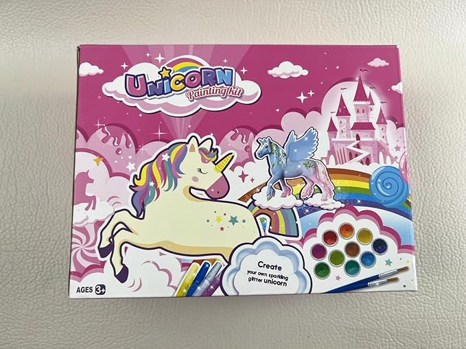 DIY Painting Unicorn Kit Arts and Crafts Set for Kids or Girls Decorate and Drawing 3D Toys for Children Gift(6 Unicorns)-CubbioJoy