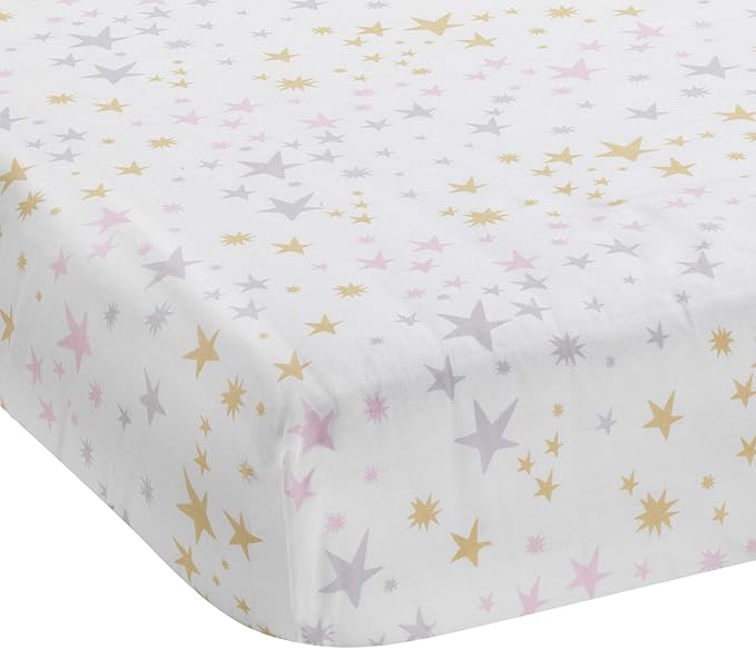 Bedtime Originals Rainbow Unicorn Pink/Purple 4-Piece Baby Crib Bedding Set-CubbioJoy