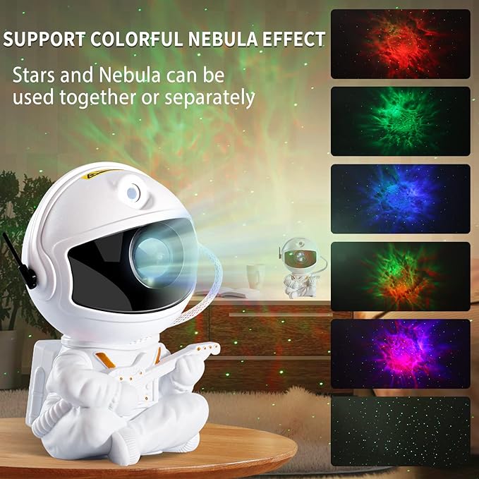 Astronaut Star Projector, Kids Night Light, Nebula Projector Light. Galaxy Bedroom Projector, Adult Playroom/Home Theater/Ceiling/Room Decoration-CubbioJoy
