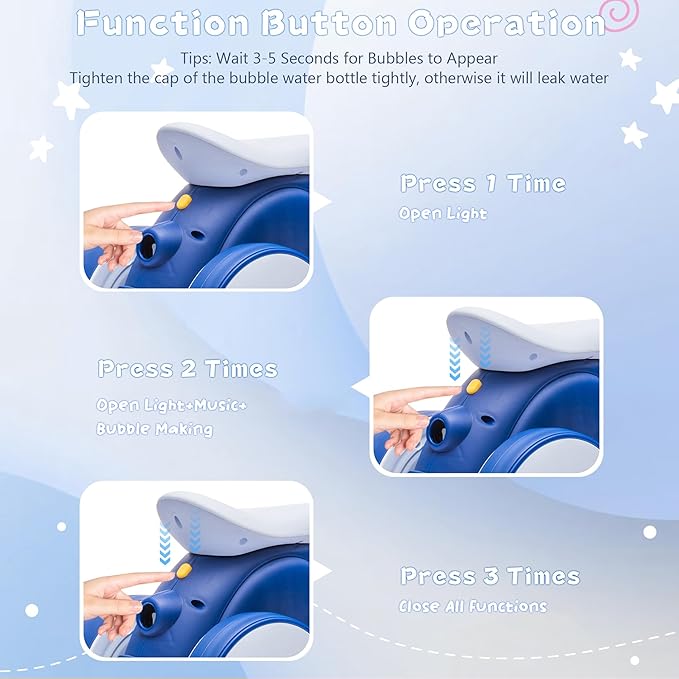 6V Electric Baby Balance Bike for 1 Year Old Boys Girls Ride on Toys 12-48 Month Toddler Balance Bike, 4 Wheels Kids First Bike with Remote Control First Birthday Gifts- Blue-CubbioJoy